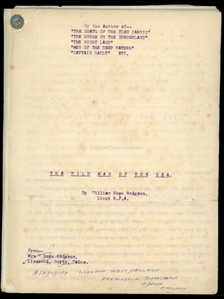 Typescript of a Short Story by William Hope Hodgson