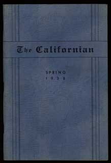 #102108) THE. Spring 1938 . CALIFORNIAN, Hyman Bradofsky, number 4 volume 5
