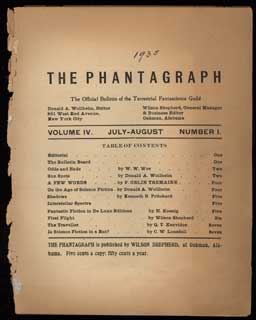 #102185) THE. July-August 1935 . PHANTAGRAPH, Donald A. Wollheim, number 1 volume 4