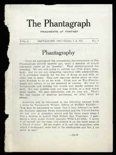 #102219) THE. September 1937 . PHANTAGRAPH, Donald A. Wollheim, number 5 volume 6