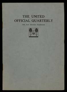 #102313) THE. October 1915 UNITED OFFICIAL QUARTERLY, number 1 volume 2
