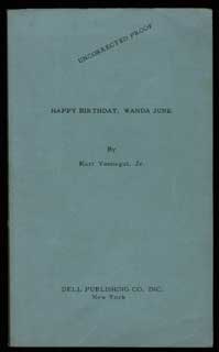 #102829) HAPPY BIRTHDAY, WANDA JUNE. Kurt Vonnegut