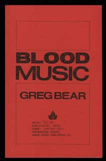 #103987) BLOOD MUSIC. Greg Bear