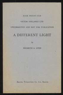 (#107716) A DIFFERENT LIGHT. Elizabeth A. Lynn.