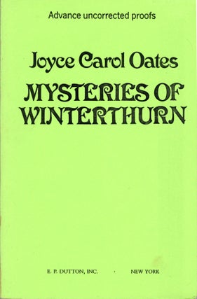 #108639) MYSTERIES OF WINTERTHURN. Joyce Carol Oates