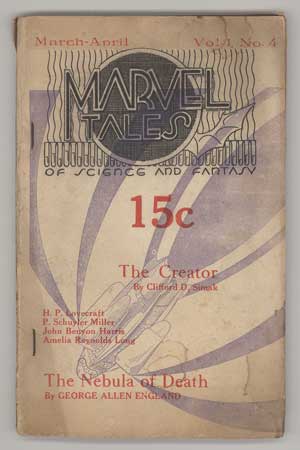 (#110300) MARVEL TALES. March - April 1935 ., William L. Crawford, number 4 volume 1.
