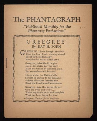 #110518) THE. January 1937 . PHANTAGRAPH, Donald A. Wollheim, number 4 volume 5