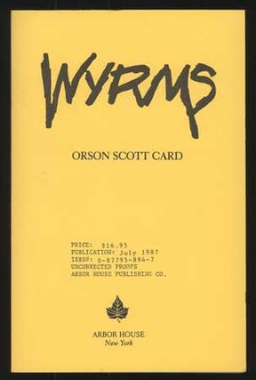 #110660) WYRMS. Orson Scott Card