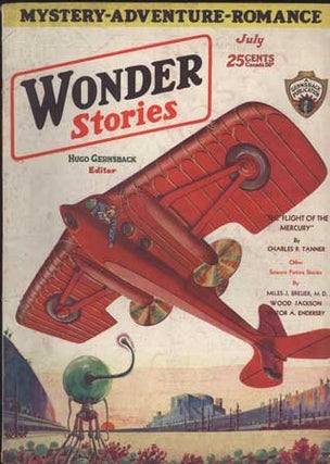 #111160) WONDER STORIES. July 1930 ., Hugo Gernsback, number 2 volume 2
