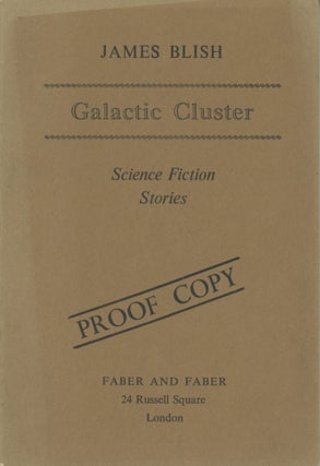 #112178) GALACTIC CLUSTER: SCIENCE FICTION STORIES. James Blish