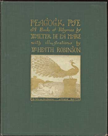(#113059) PEACOCK PIE: A BOOK OF RHYMES. Walter De la Mare.