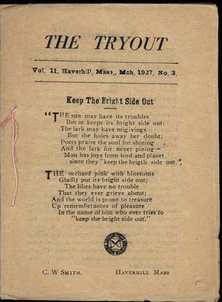 #114473) THE. March 1927 . TRYOUT, C. W. Smith, number 3 volume 11