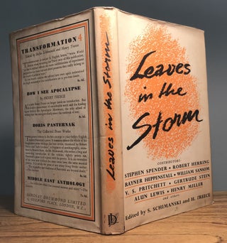 #115270) LEAVES IN THE STORM: A BOOK OF DIARIES. Stefan Schimanski, Henry Treece