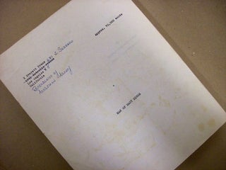 #118300) MAN OF MANY MINDS [novel]. TYPED MANUSCRIPT (TMs), setting copy, with some handwritten...