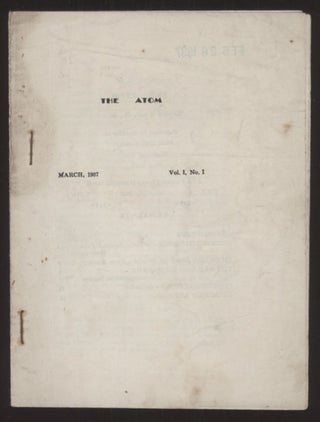 #128927) THE. March 1937 . Edited Richard Wilson ATOM, Jr, number 1 volume 1