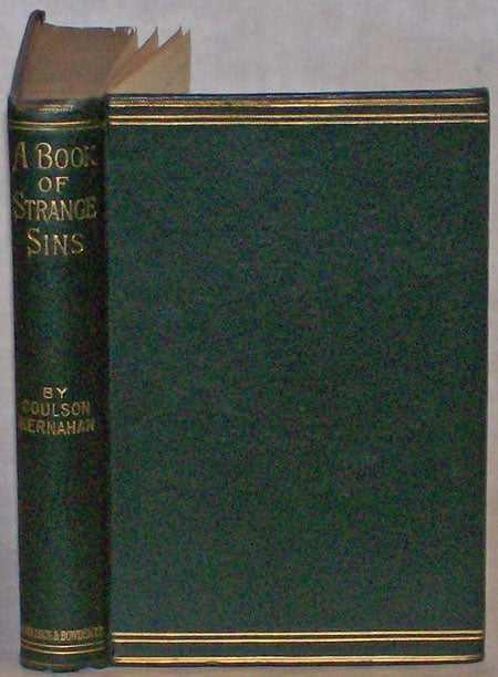 (#130338) A BOOK OF STRANGE SINS. Coulson Kernahan, John.