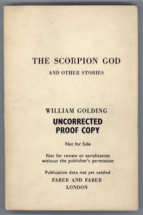 #132210) THE SCORPION GOD AND OTHER STORIES. William Golding