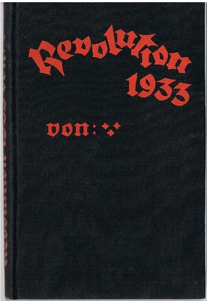 #132963) REVOLUTION 1933 von * * * [pseudonym]. Martin Bochow