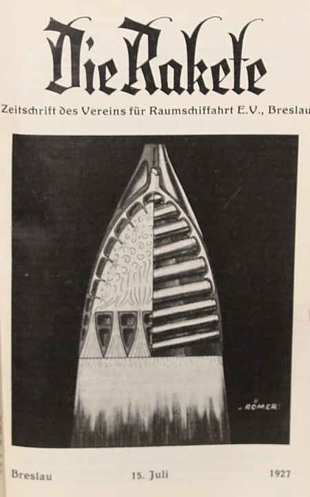 (#135570) DIE RAKETE. ZEITSCHRIFT DES VEREINS FÜR RAUMSCHIFFAHRT E. V... 1. Jahrgang 1927., Johannes Winkler.