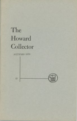 #136747) THE. Autumn 1970 . HOWARD COLLECTOR, Glenn Lord, number 1 [whole number 13 volume 3