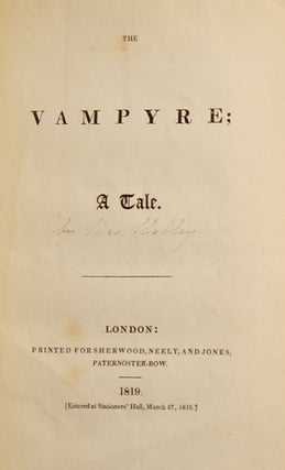 THE VAMPYRE; A TALE.