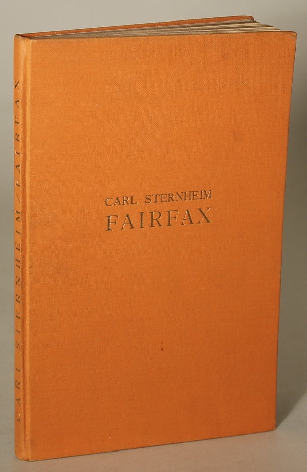 (#137026) FAIRFAX. Carl Sternheim.