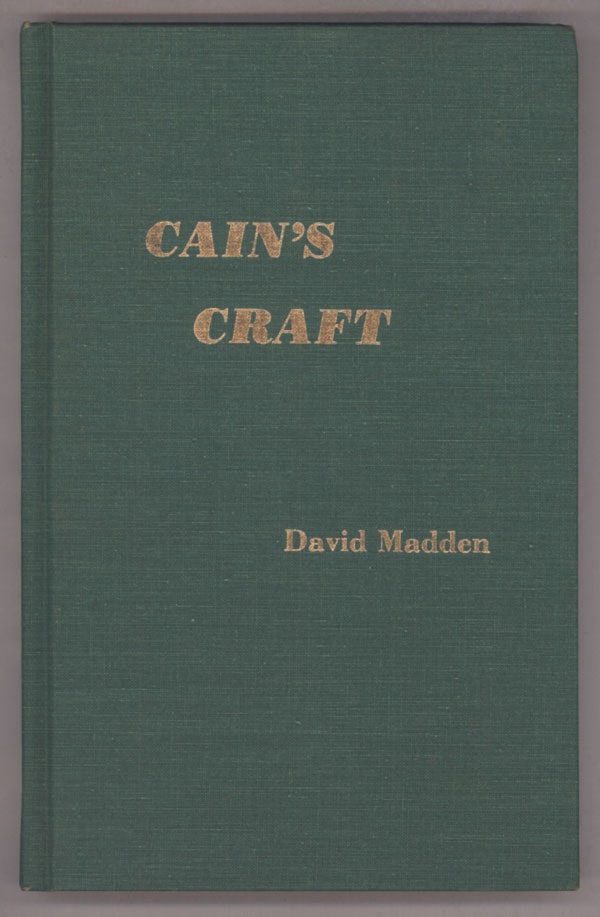 (#137217) CAIN'S CRAFT. James M. Cain, David Madden.