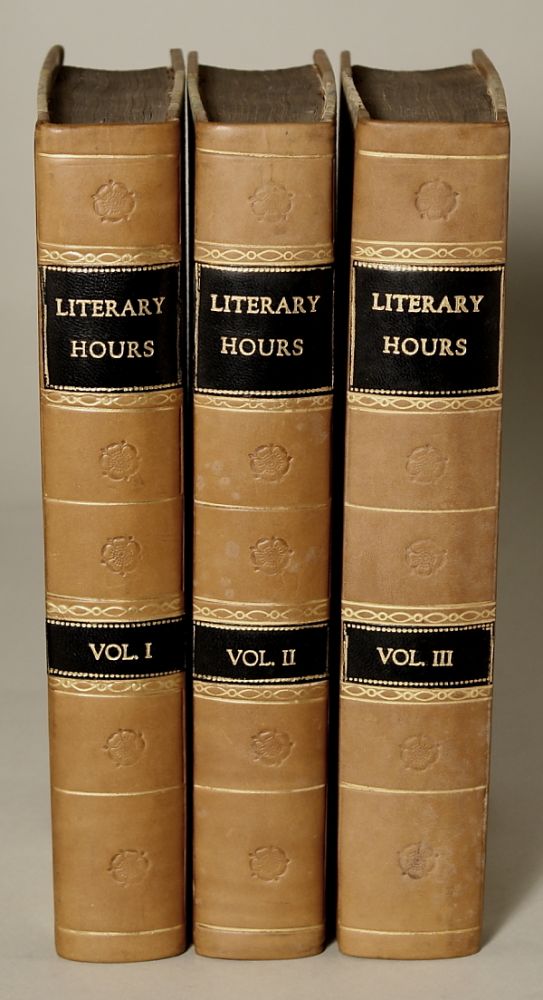 (#137365) LITERARY HOURS: OR SKETCHES CRITICAL, NARRATIVE AND POETICAL ... The Third Edition. Nathan Drake.