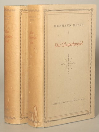 #137999) DAS GLASPERLENSPIEL. Versuch einer Lebensbescheibung des Magister Ludi Josef Knecht samt...