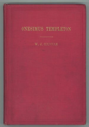 #138259) ONESIMUS TEMPLETON: A PSYCHICAL ROMANCE. Colville, J
