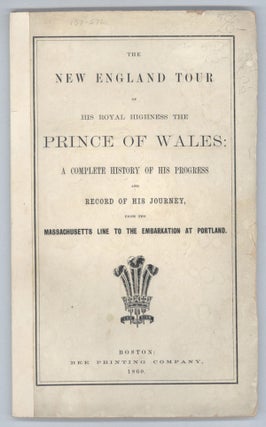 #138876) THE NEW ENGLAND TOUR OF HIS ROYAL HIGHNESS THE PRINCE OF WALES (BARON RENFREW,) FROM THE...