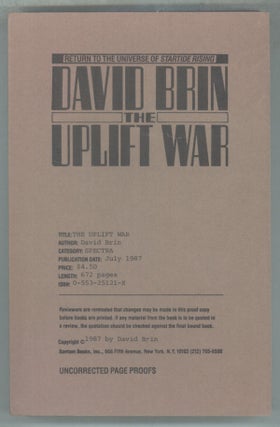 #141828) THE UPLIFT WAR. David Brin