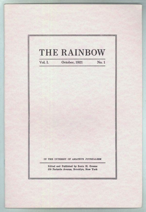 (#143099) "Nietscheism [sic] and Realism." In: THE RAINBOW. Lovecraft.