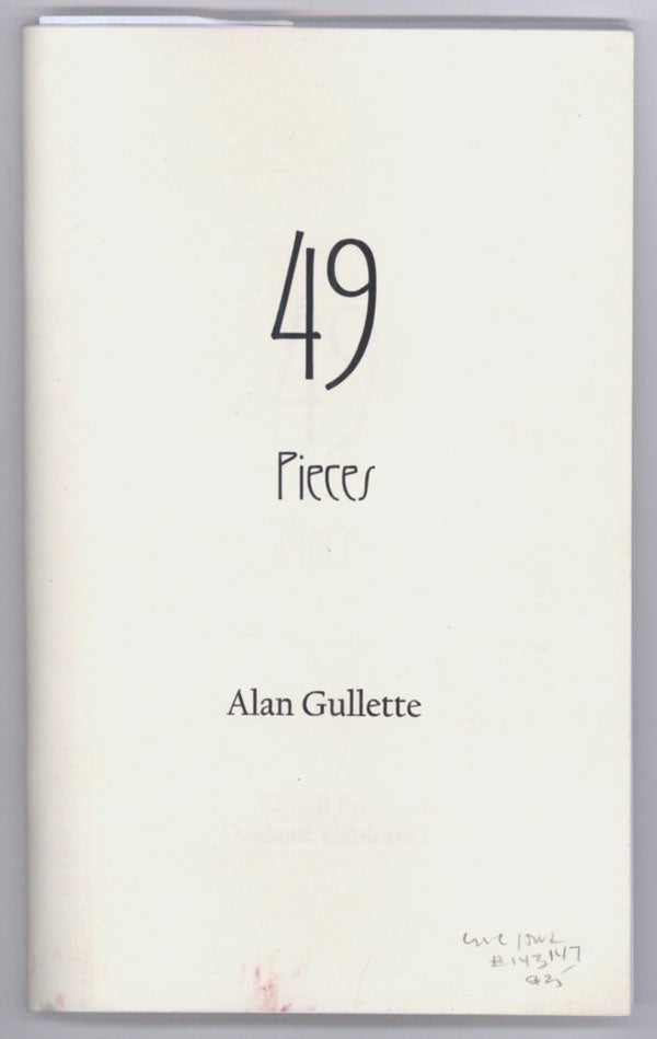 (#143147) 49 PIECES. Alan Gullette.