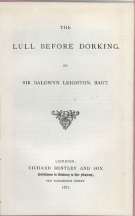 #143396) THE LULL BEFORE DORKING. Sir Baldwyn Leighton
