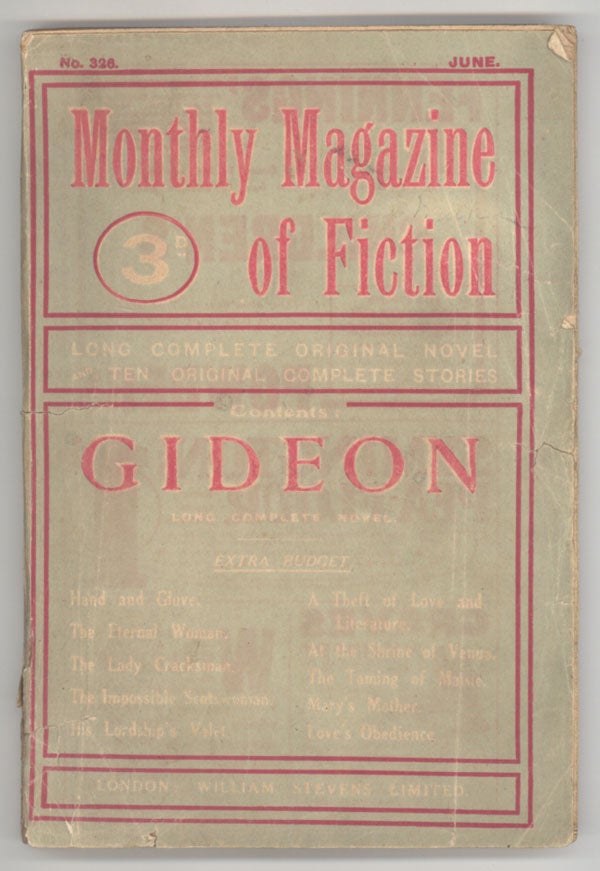 (#143645) n. y. MONTHLY MAGAZINE OF FICTION. June.
