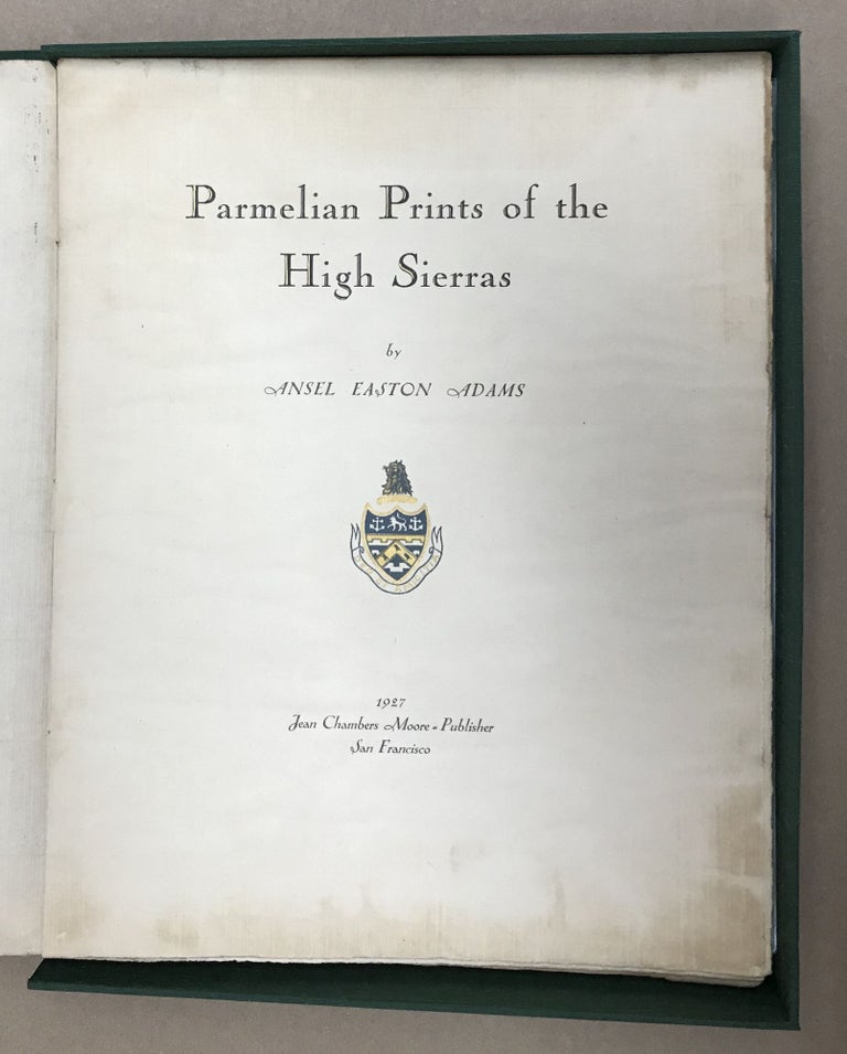 (#151599) Parmelian Prints of the High Sierras by Ansel Easton Adams. ANSEL EASTON ADAMS.