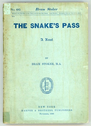 #153296) THE SNAKE'S PASS: A NOVEL. Bram Stoker