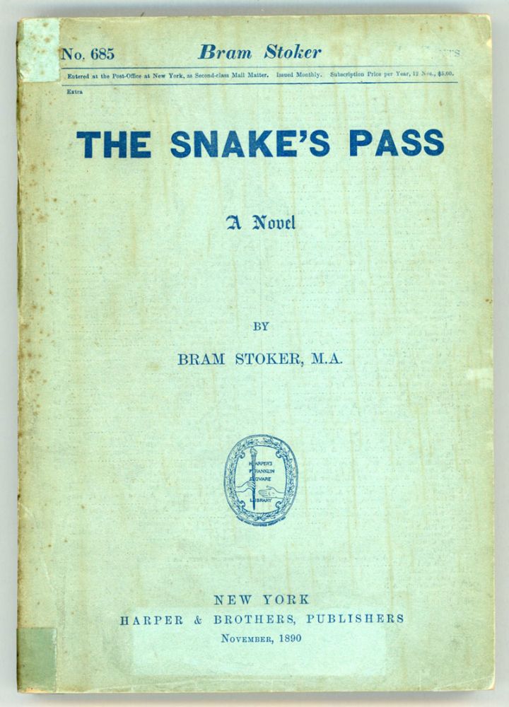 (#153296) THE SNAKE'S PASS: A NOVEL. Bram Stoker.