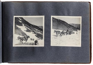 [High Sierra] Album of approximately 108 gelatin silver photographs recording the 1912 Sierra Club Annual Outing to the Kern River Canyon and Mt. Whitney, Volcano Creek, Mineral King, Farewell Gap, and other locations in or near Sequoia National Park.