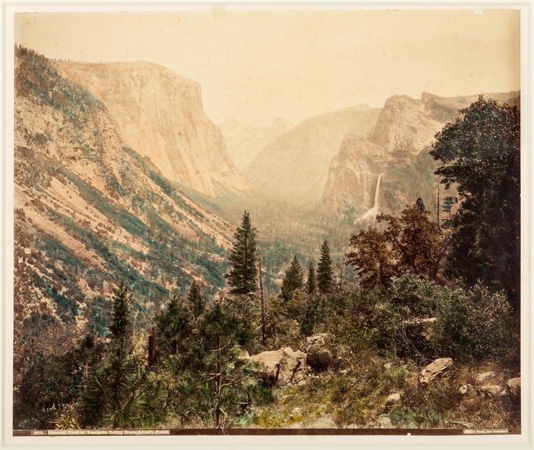 (#155756) [Yosemite Valley] General view of Yosemite Valley from Artist's Point. Albumen print. CARLETON E. WATKINS.