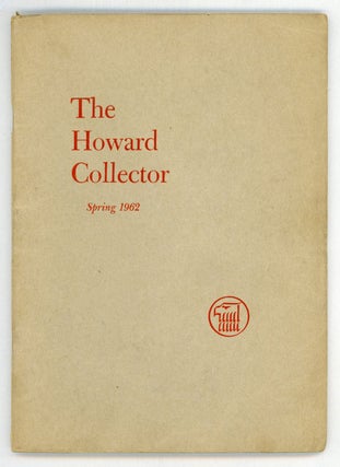 #156543) THE. Spring 1962 . HOWARD COLLECTOR, Glenn Lord, number 2 [whole number 2 volume 1