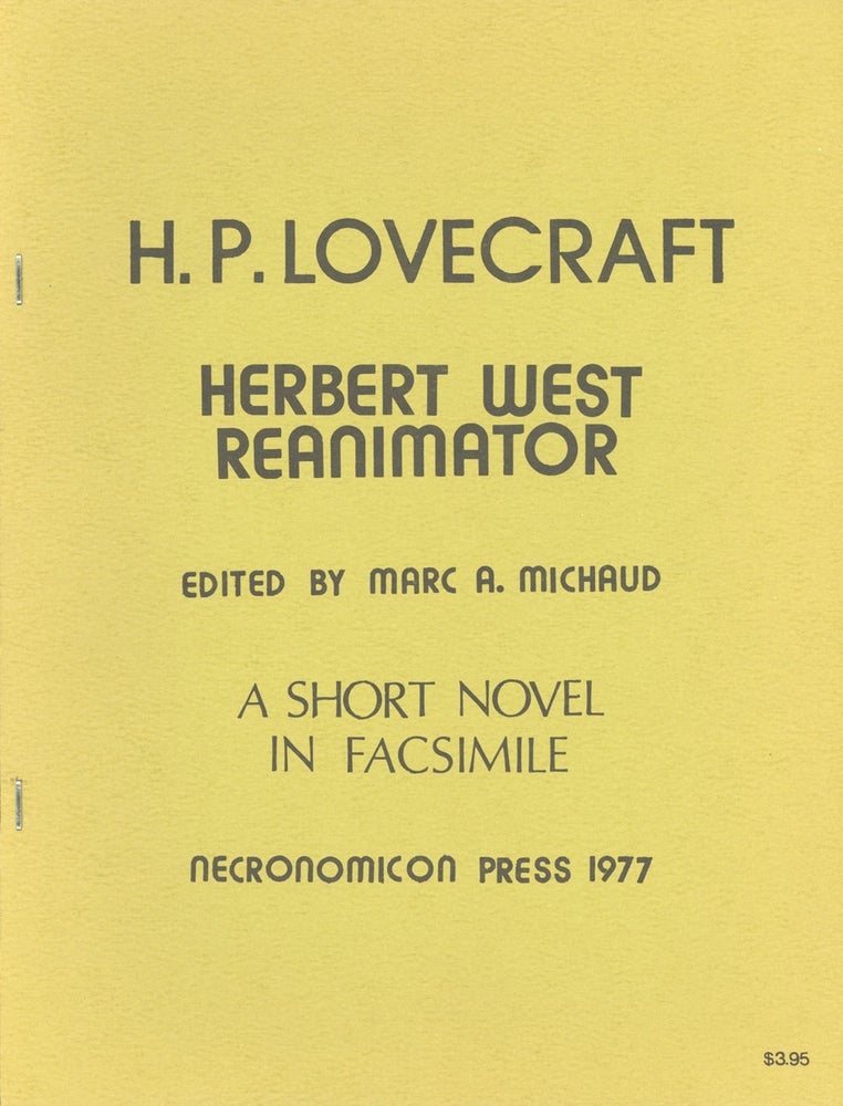 (#157060) HERBERT WEST REANIMATOR. Lovecraft.