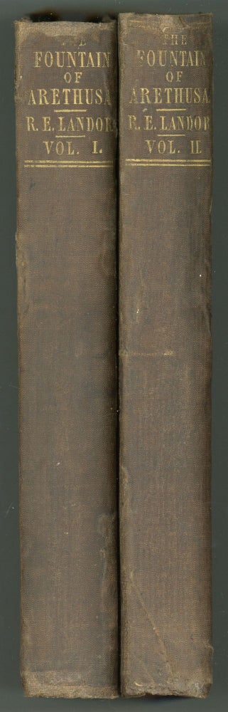(#157150) THE FOUNTAIN OF ARETHUSA ... In Two Volumes. Robert Eyres Landor.
