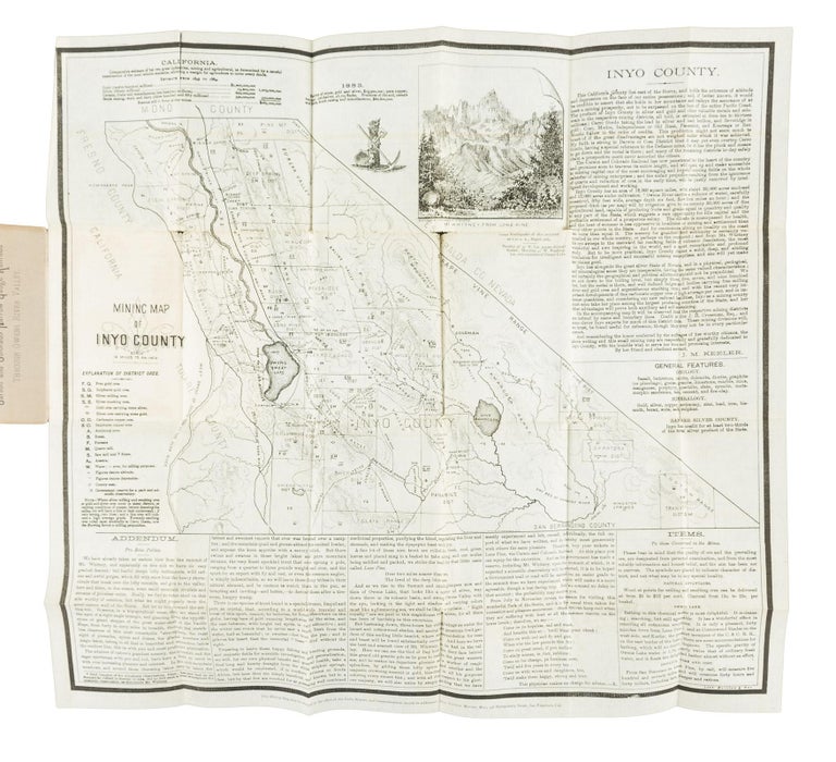 (#157216) Mining map of Inyo County. Scale 12 miles to an inch [caption title]. JULIUS M. KEELER.