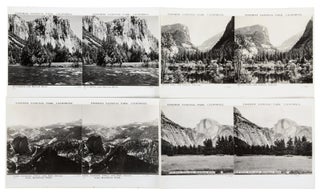 A set of twelve stereoscopic views in Yosemite National Park with folding stereoscope [box title].