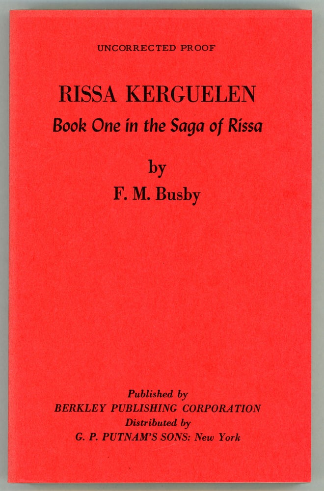 (#157396) RISSA KERGUELEN. Busby.