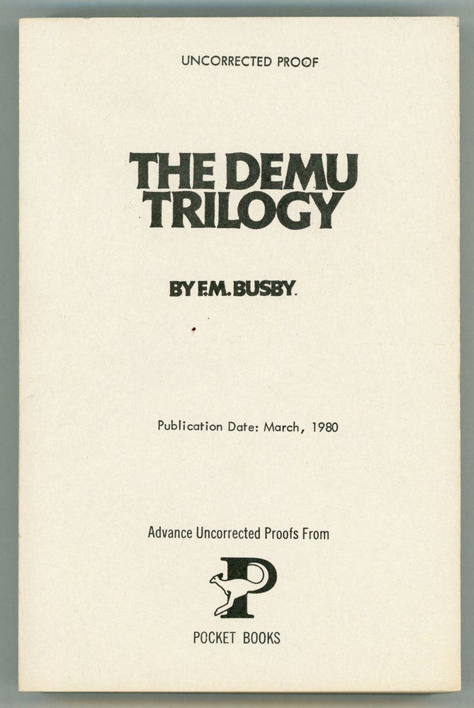 (#157397) THE DEMU TRILOGY. Busby.
