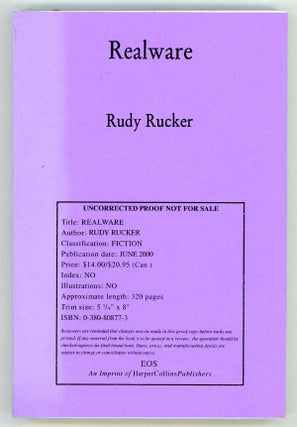 #157460) REALWARE. Rudy Rucker