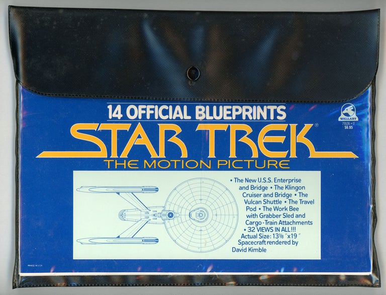 (#157470) STAR TREK THE MOTION PICTURE: 14 OFFICIAL BLUEPRINTS ... [cover title]. Star Trek, David A. Kimble.